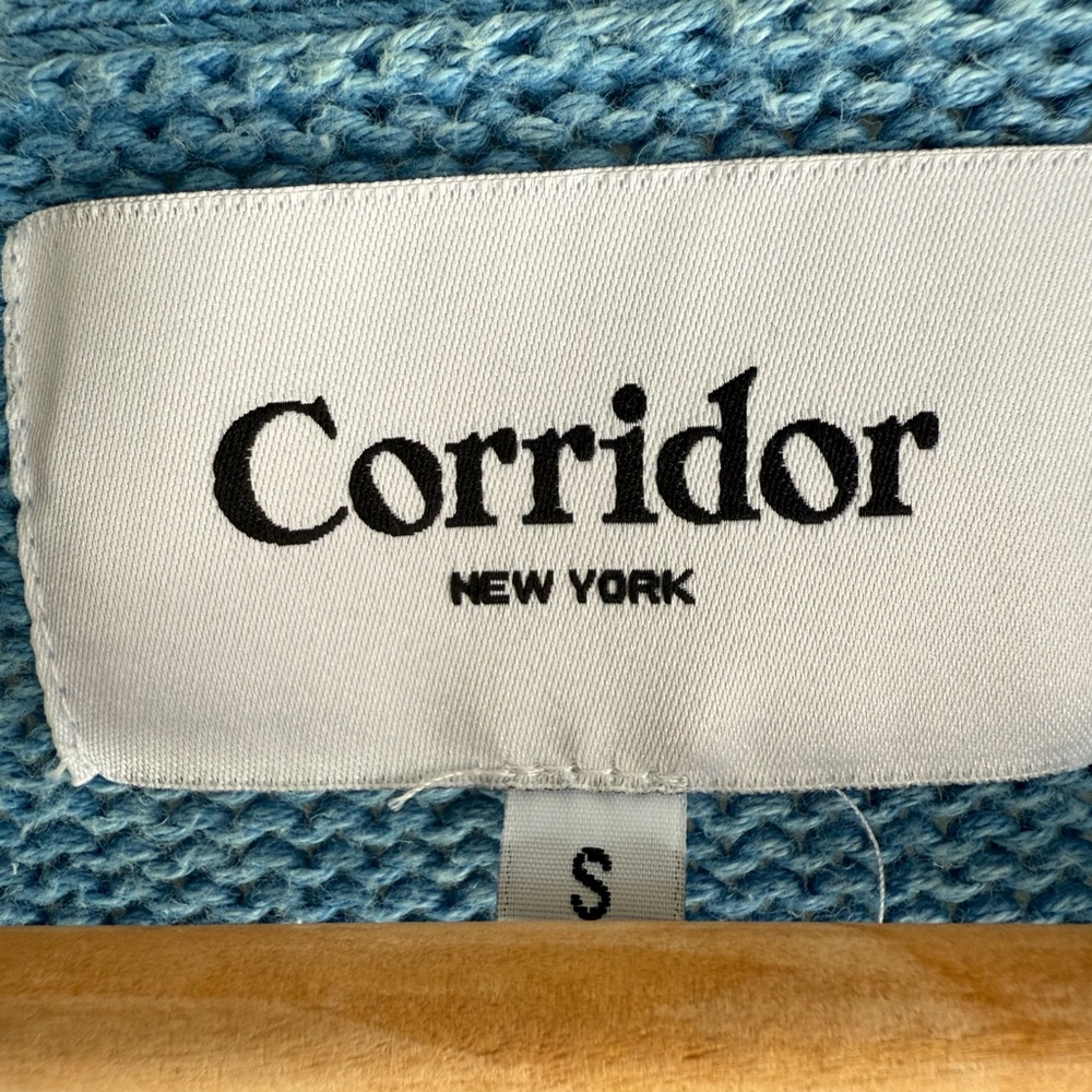 Corridor cotton acid washed cardigan sweater - Picture 3 of 5
